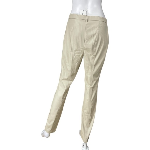 Jason Wu Beige Faux Leather Pants Ankle Slits
New - Picture 7 of 13